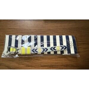 Keep Collective Keeper Single Woven Band Green Multi Citrine Stripe Silver NIP